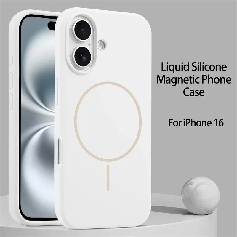 Premium Liquid Silicone MagSafe iPhone Case
