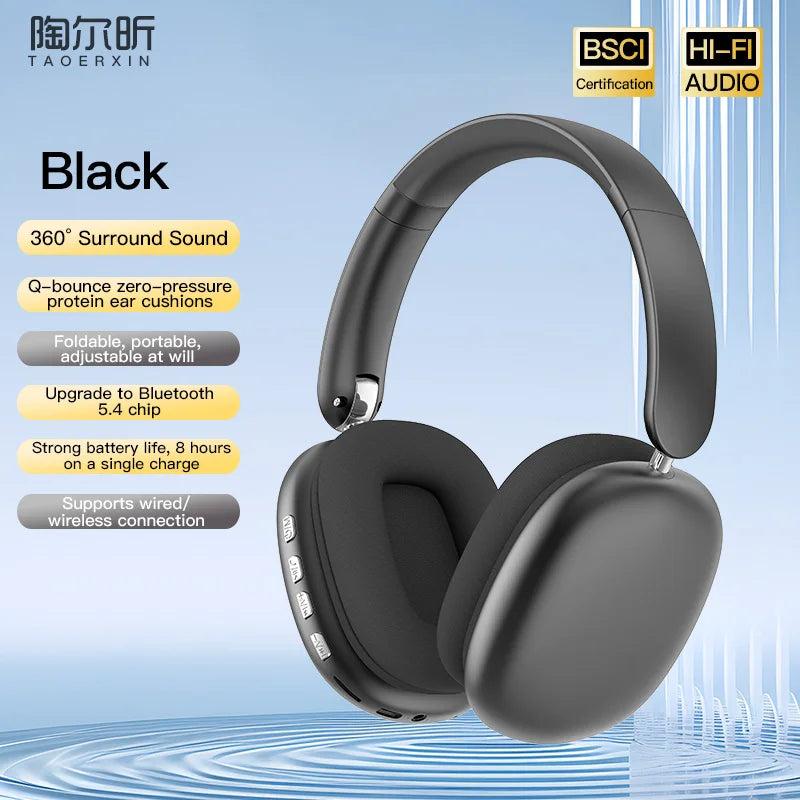 Bluetooth 5.3 Over-Ear Active Noise Cancelling Headphones