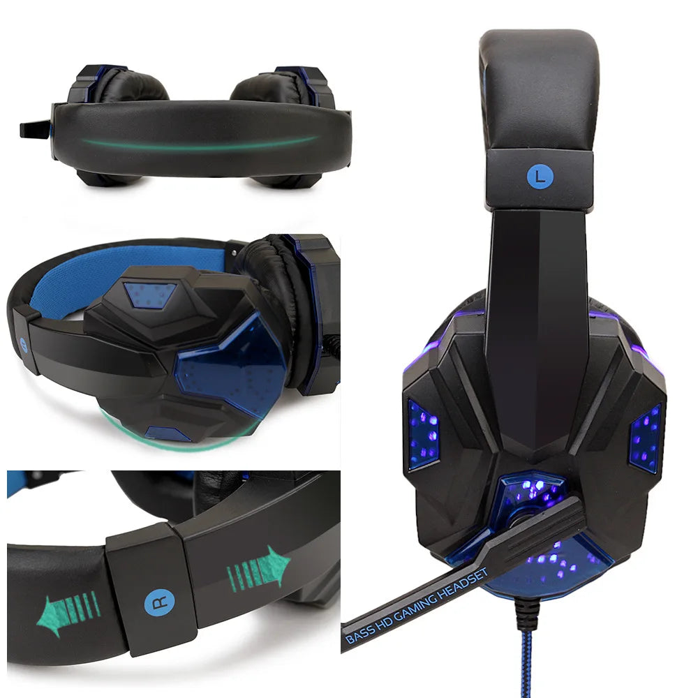 RGB Wired Gaming Headset with Microphone