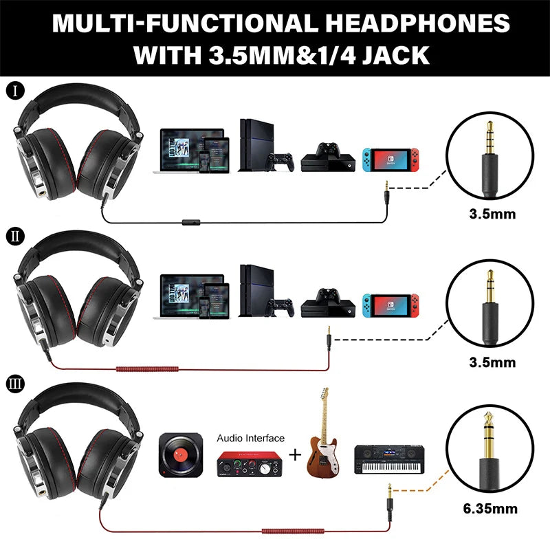 OneOdio Studio Pro 50 DJ Phone PC Headset with Mic