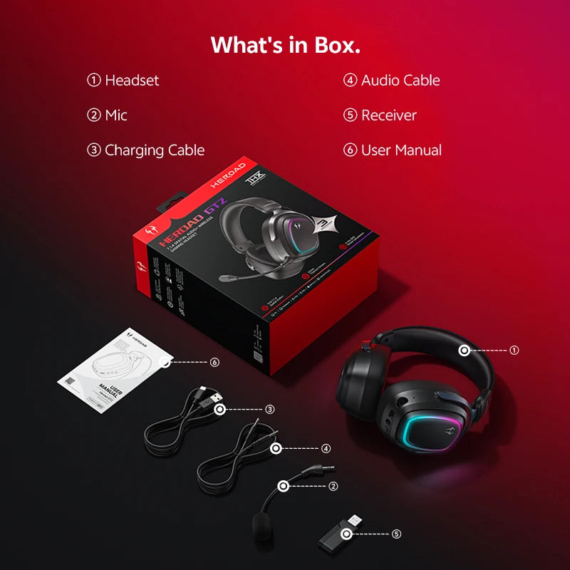 QCY GT2 RGB Wireless Gaming Headset