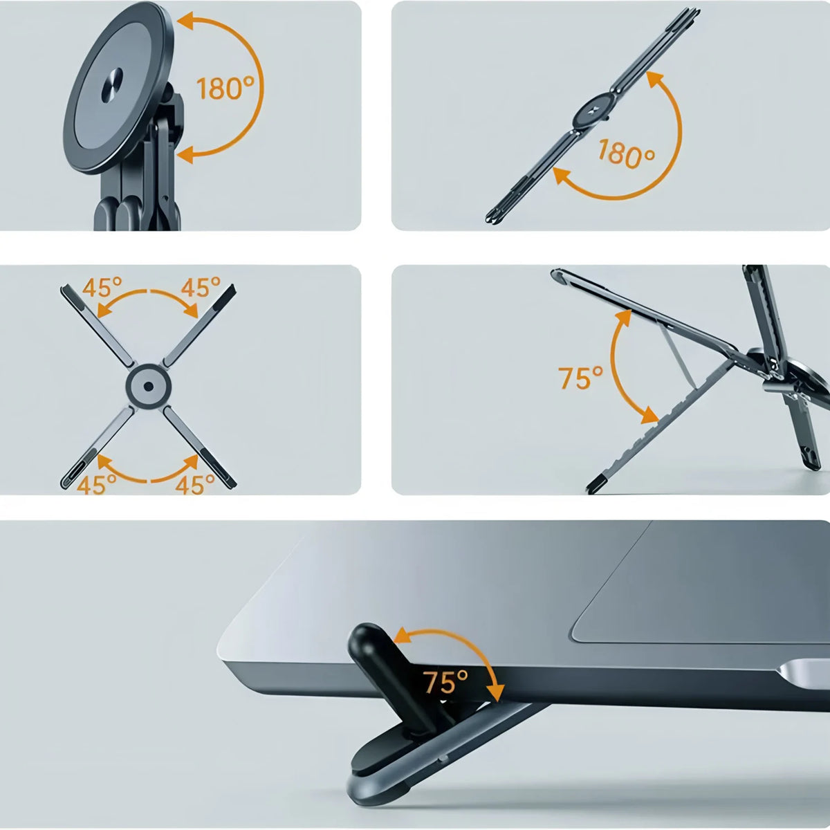 3-in-1 Magnetic Phone Holder & Foldable Tripod