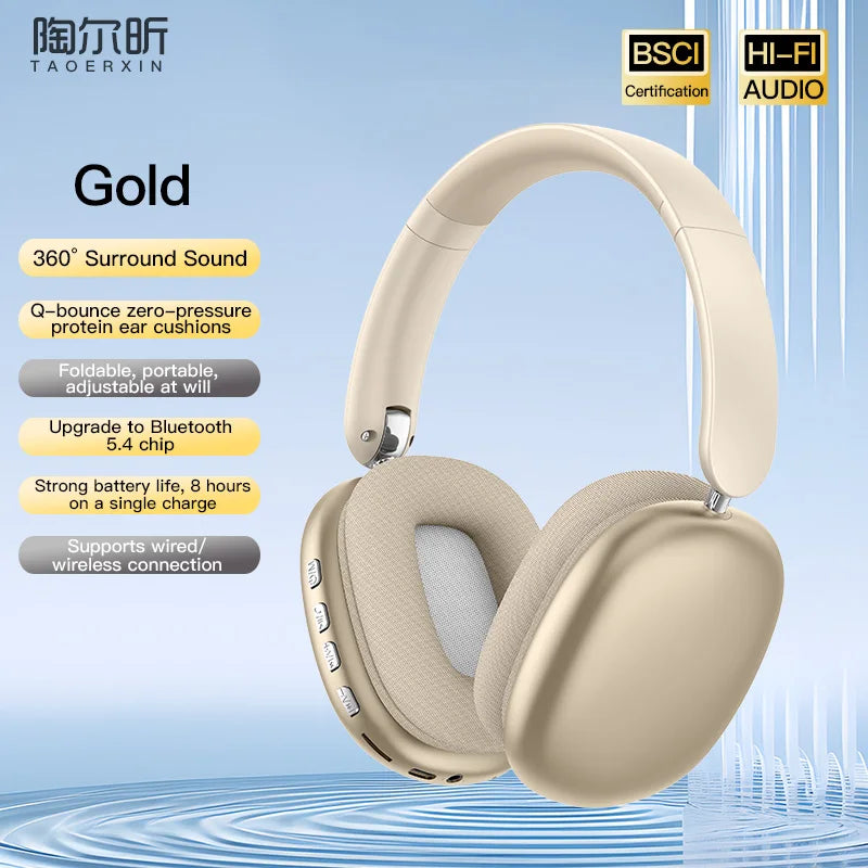 Bluetooth 5.3 Over-Ear Active Noise Cancelling Headphones