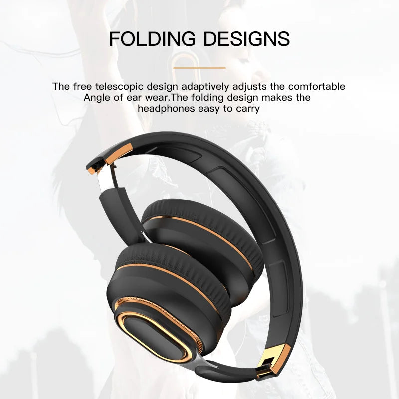 HiFi Bluetooth Wireless Headphones with USB Adapter