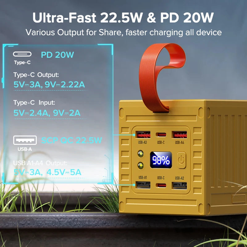 QOOVI 60000mAh 22.5W Power Bank