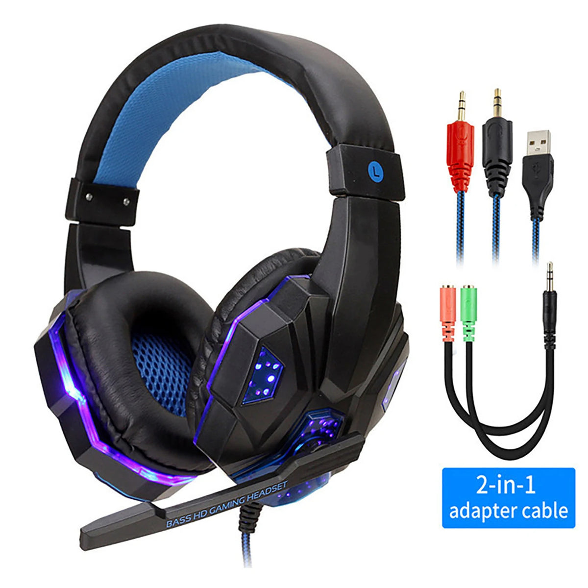 RGB Wired Gaming Headset with Microphone