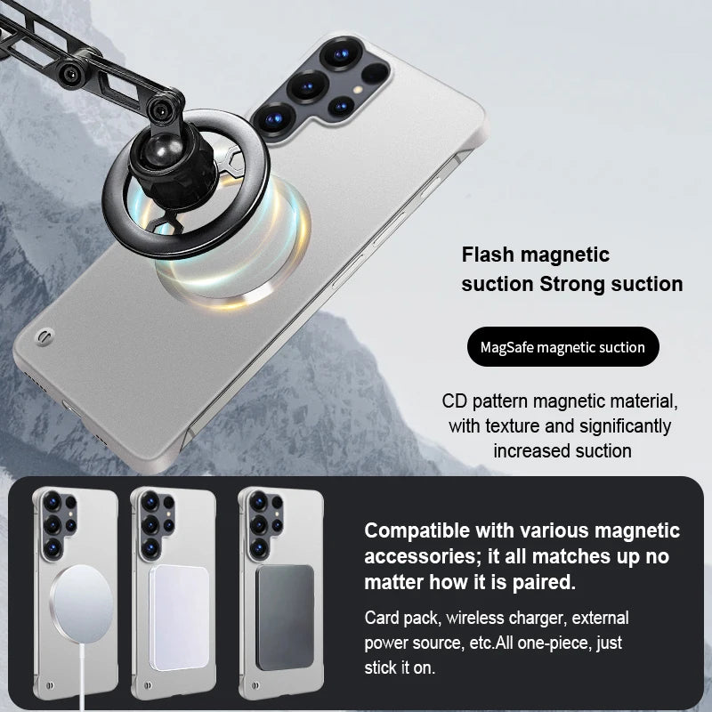 Clear MagSafe iPhone Case
Slim MagSafe Samsung Galaxy Case