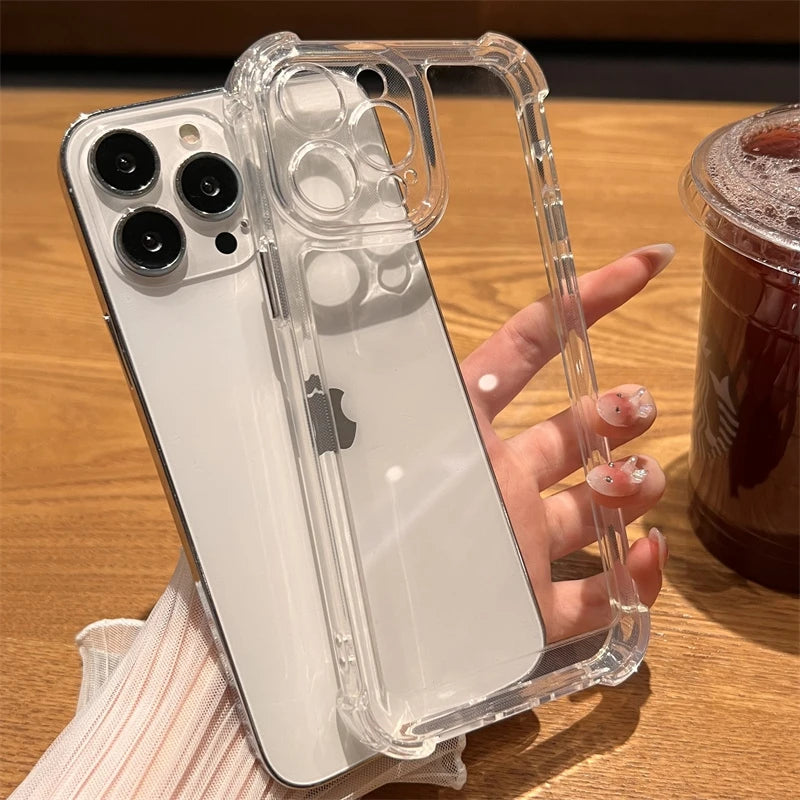 Clear Shockproof iPhone Case