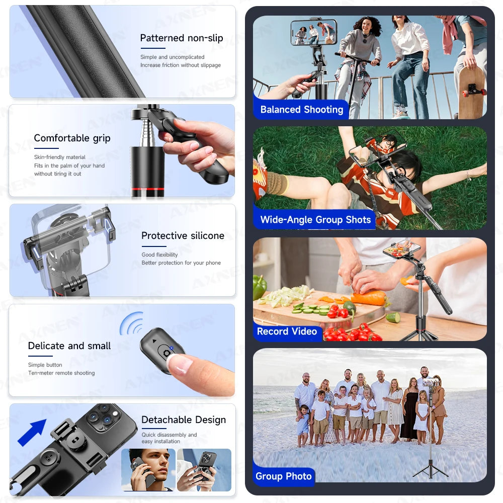 Bluetooth Selfie Stick Tripod (170cm)