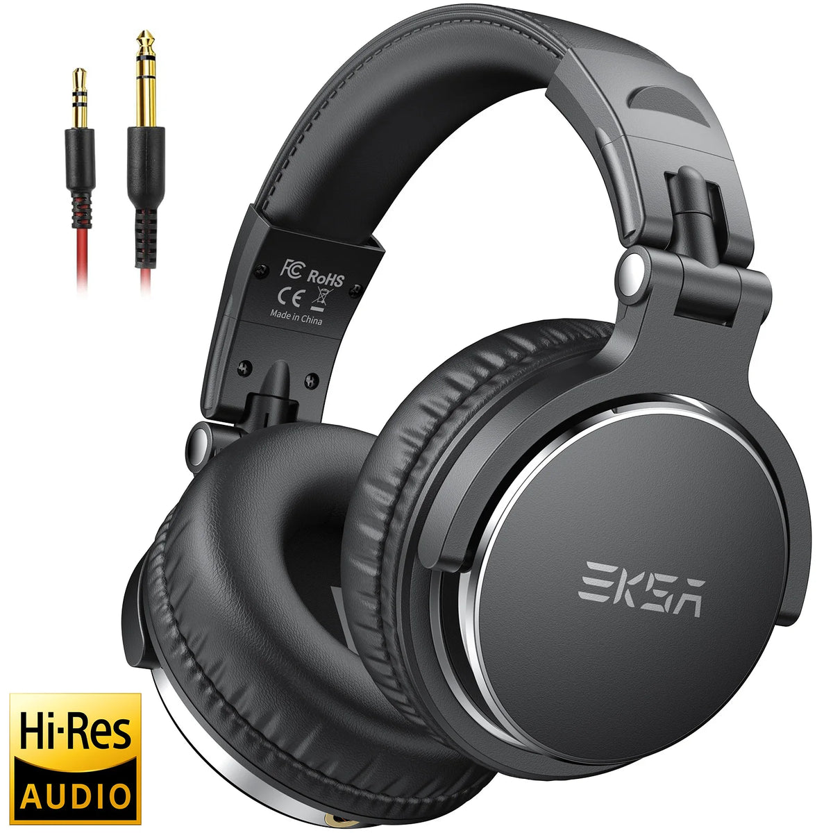 EKSA Hi-Res Studio DJ Headphones with Mic