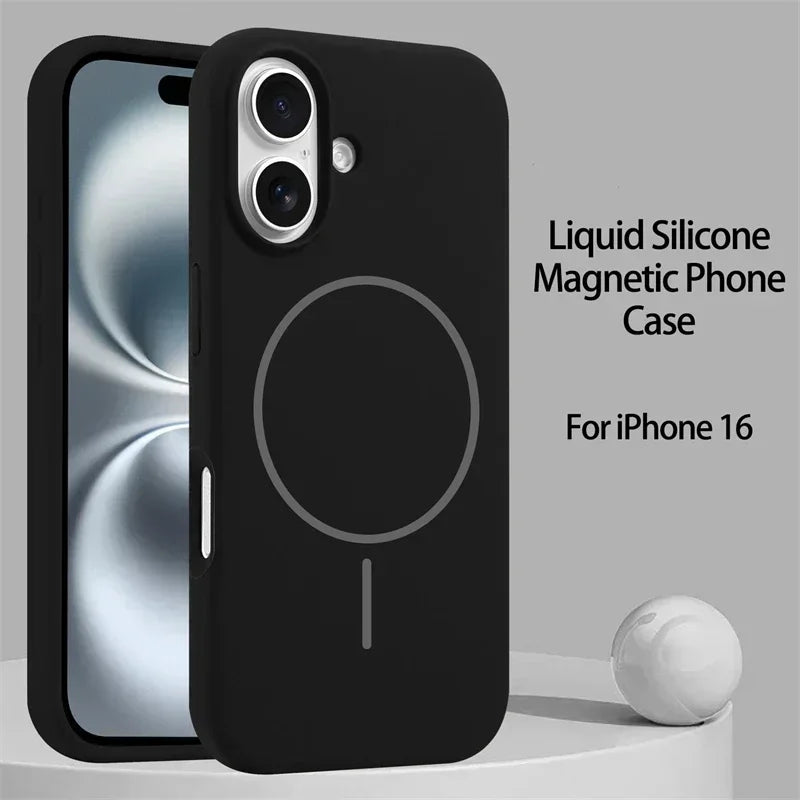 Premium Liquid Silicone MagSafe iPhone Case