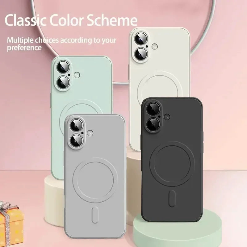 Luxury Liquid Silicone MagSafe iPhone Case