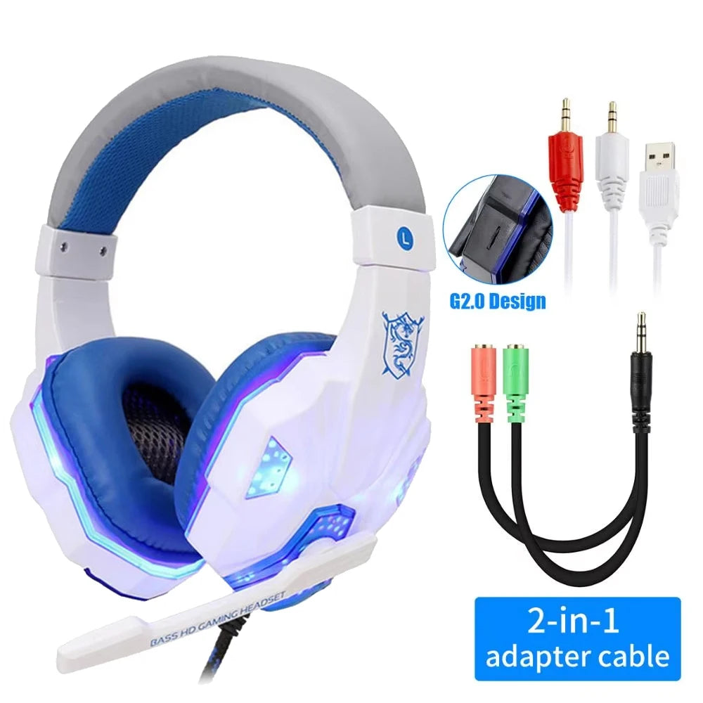 RGB Wired Gaming Headset with Microphone
