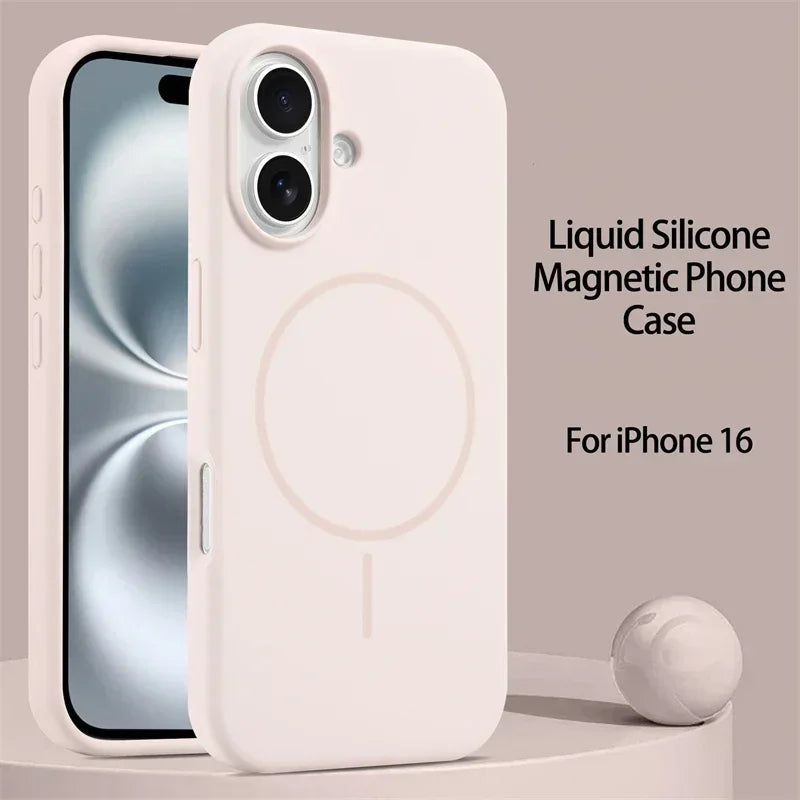 Premium Liquid Silicone MagSafe iPhone Case