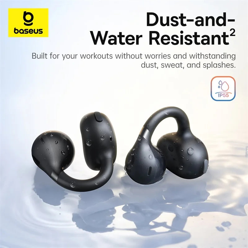Baseus BC1 Open-Ear Wireless Earbuds | Bluetooth 6.0 | IP55 Waterproof