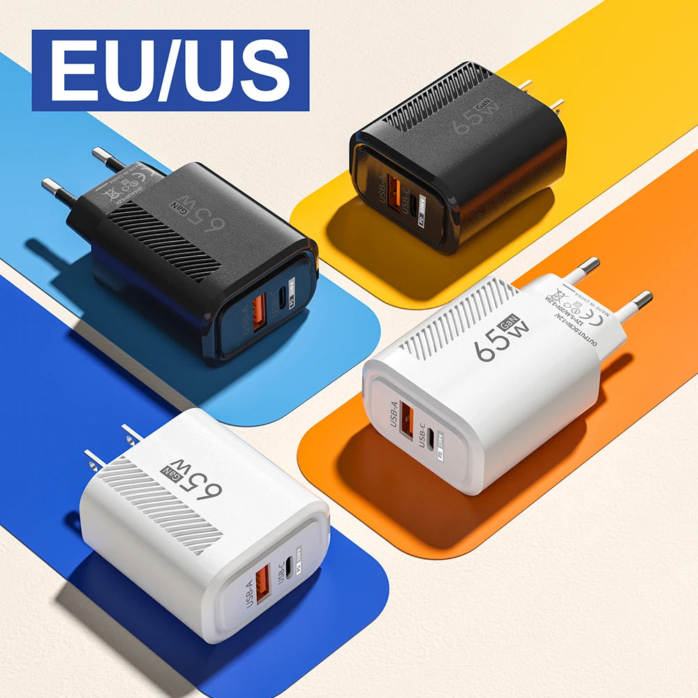65W GaN USB-C Fast Charger