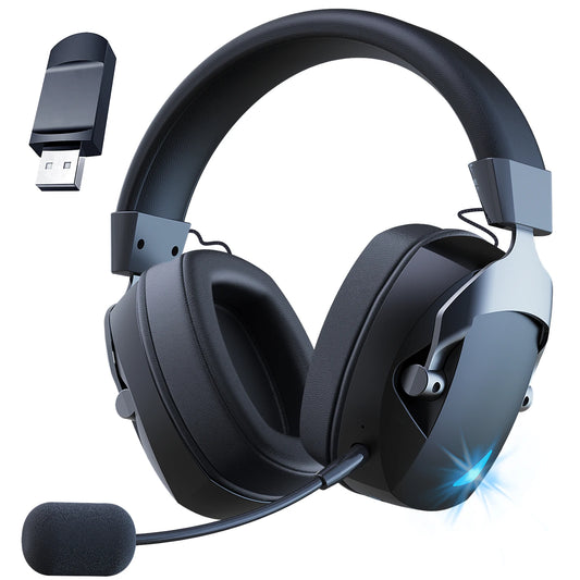 Wireless Gaming Headset with Detachable Mic