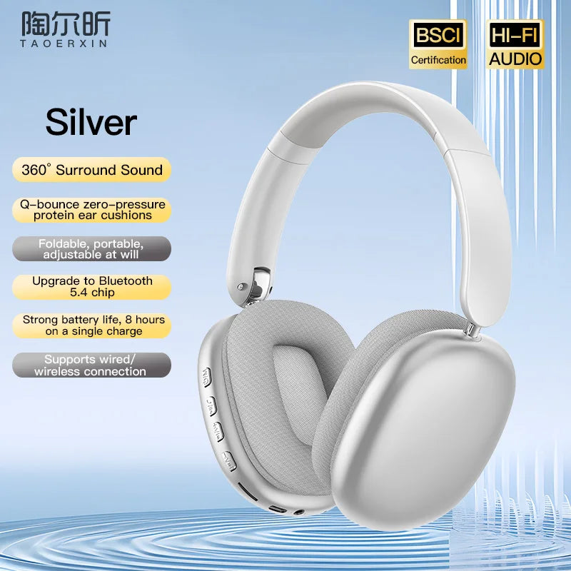 Bluetooth 5.3 Over-Ear Active Noise Cancelling Headphones