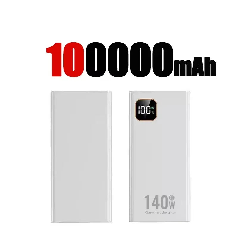 100,000mAh 140W Ultra Fast Power Bank