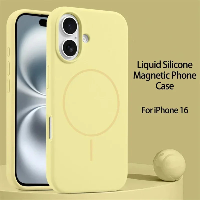 Premium Liquid Silicone MagSafe iPhone Case