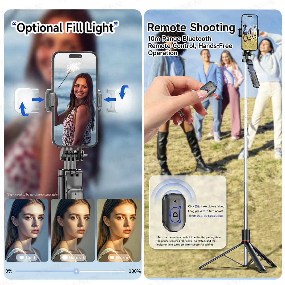 Bluetooth Selfie Stick Tripod (170cm)