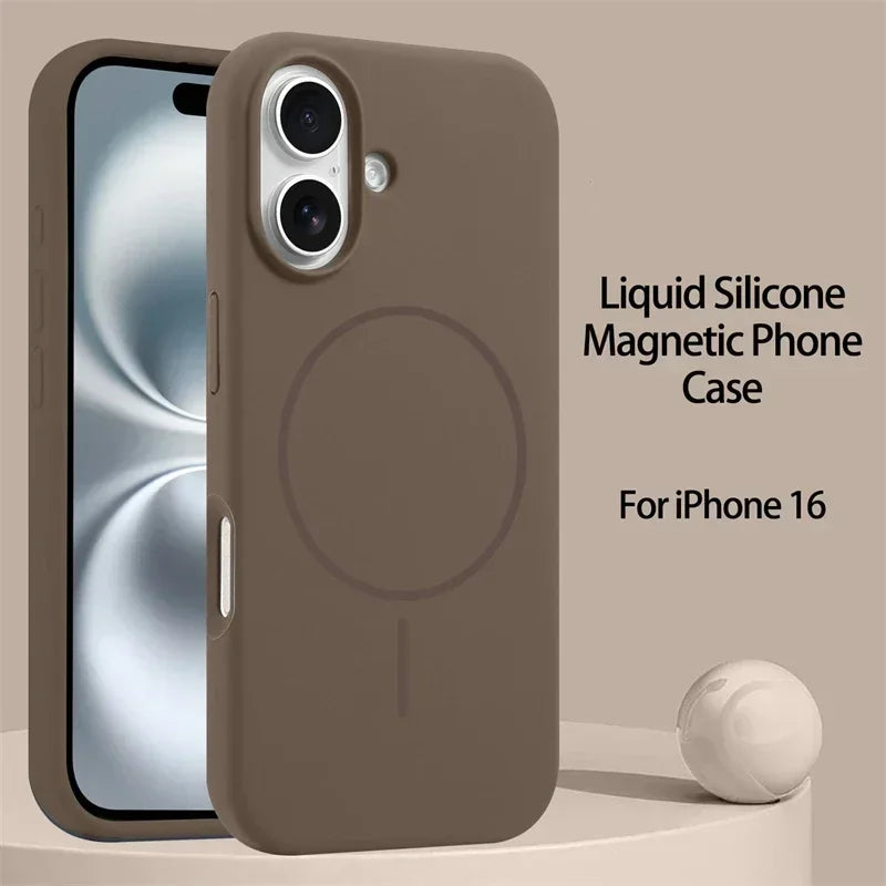 Premium Liquid Silicone MagSafe iPhone Case