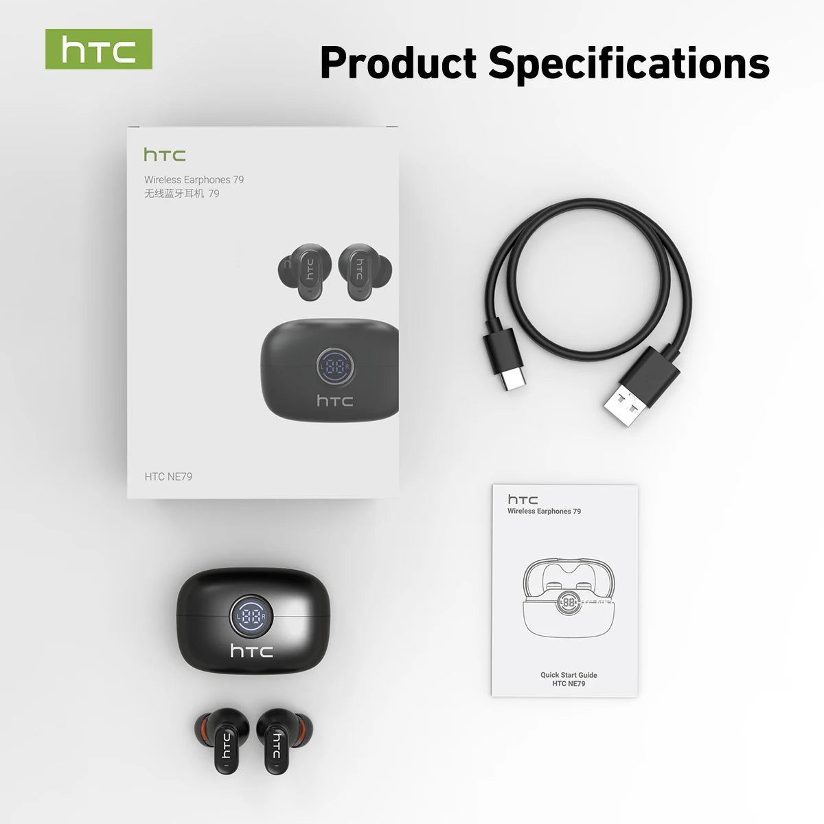 HTC NE79 AI Translation Earbuds