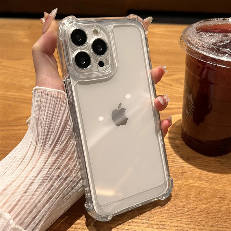 Clear Shockproof iPhone Case