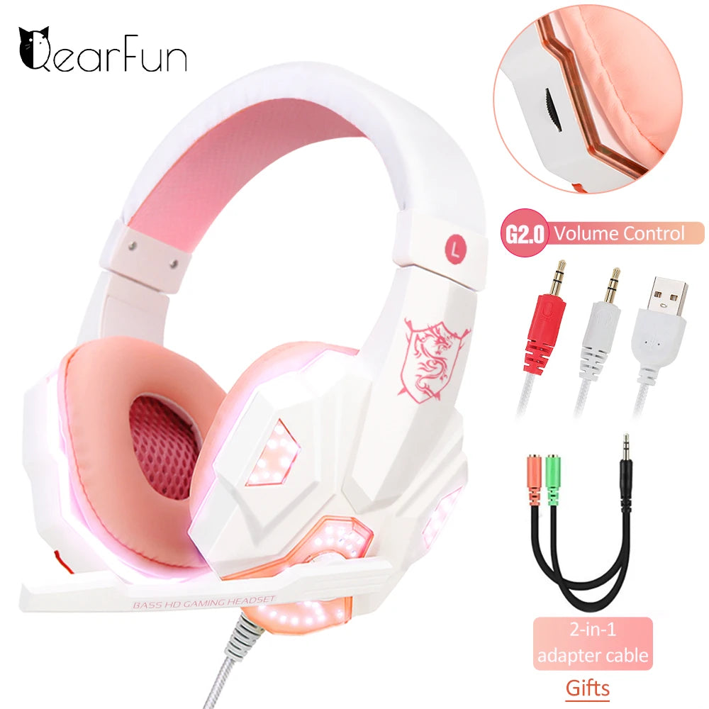 RGB Wired Gaming Headset with Microphone
