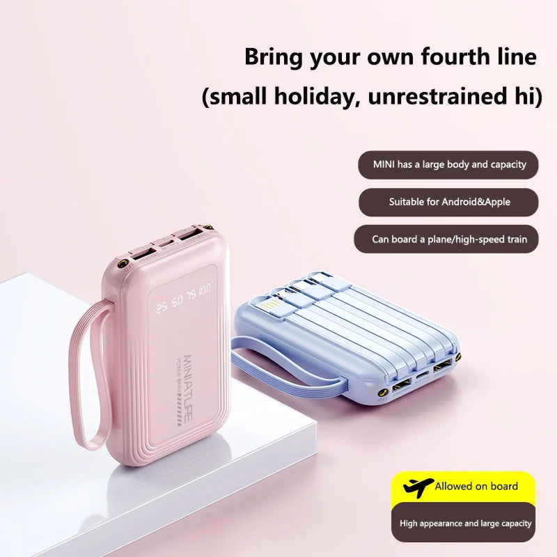 Mini 50,000mAh 4-in-1 Fast Charge Power Bank