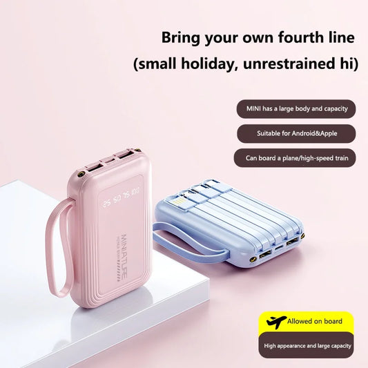 Mini 50,000mAh 4-in-1 Fast Charge Power Bank