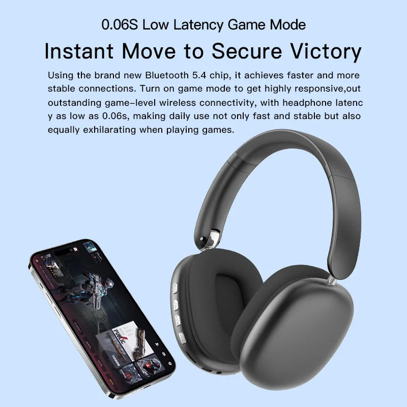 Bluetooth 5.3 Over-Ear Active Noise Cancelling Headphones
