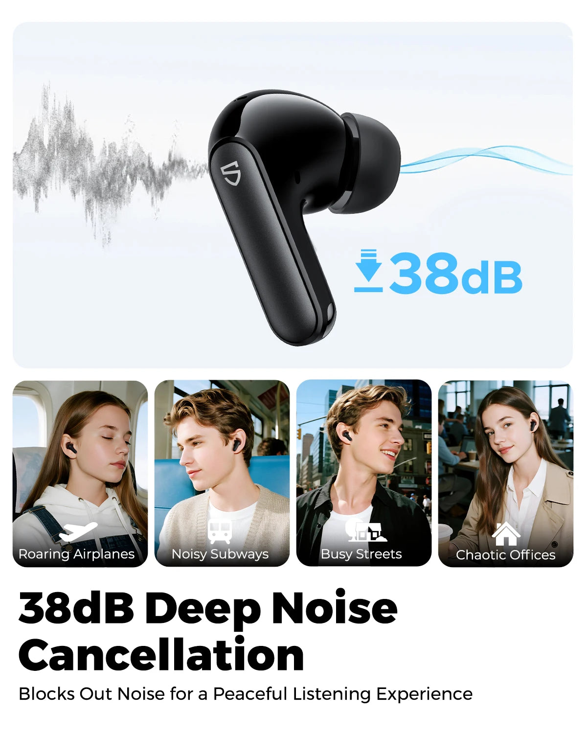 SoundPEATS Q3 Pro ANC Wireless Earbuds