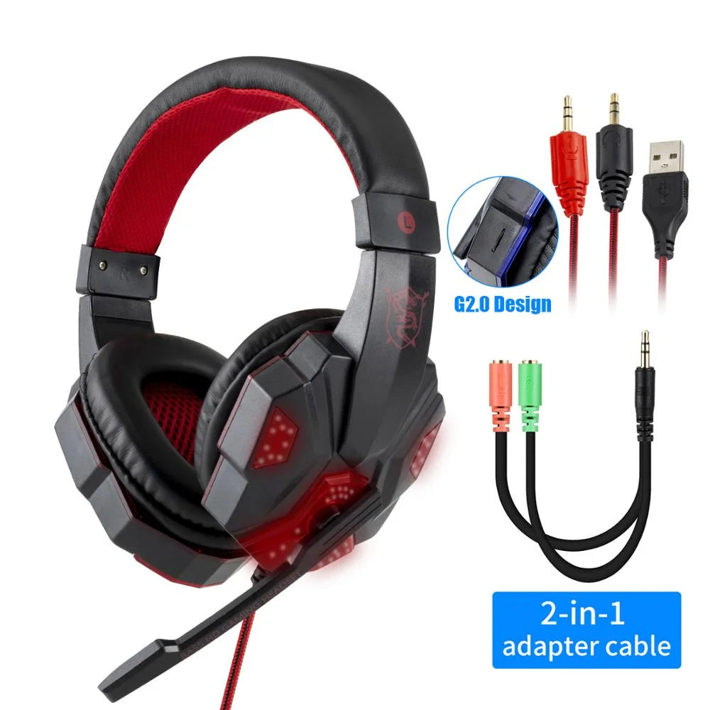 RGB Wired Gaming Headset with Microphone