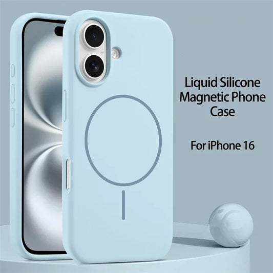 Premium Liquid Silicone MagSafe iPhone Case