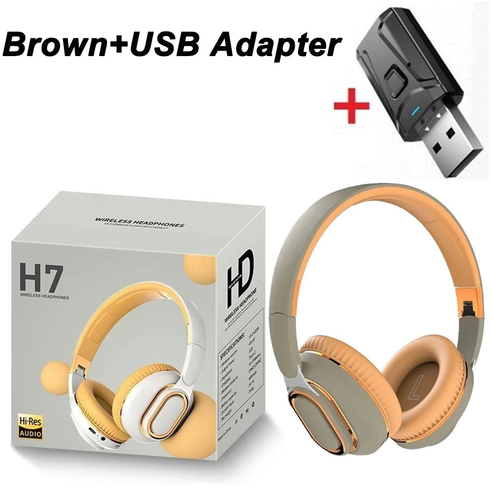 HiFi Bluetooth Wireless Headphones with USB Adapter