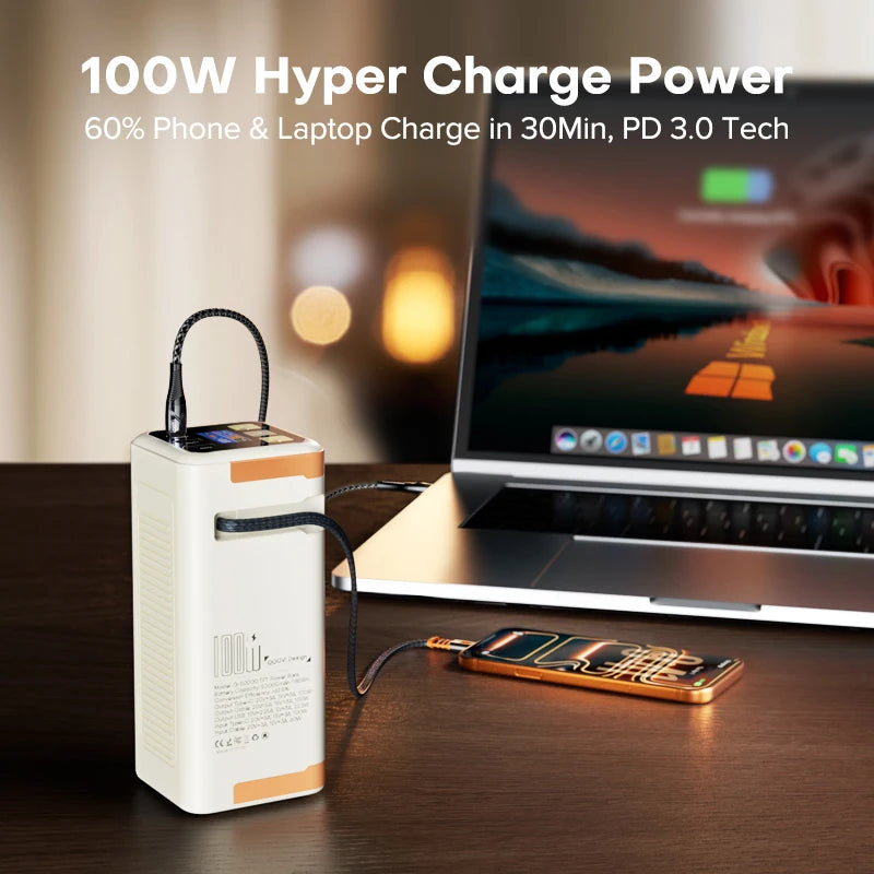 QOOVI 50000mAh 100W Power Bank