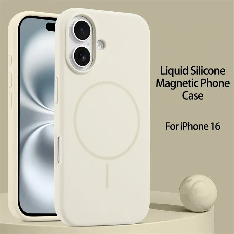 Premium Liquid Silicone MagSafe iPhone Case