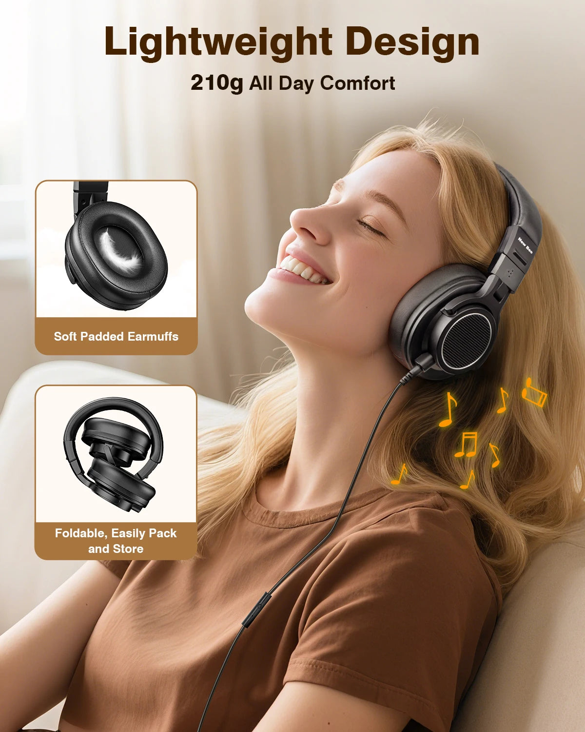 Professional Studio Monitor Gaming Headset with Mic