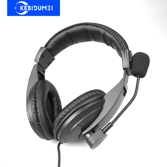 3.5mm Call Center Headset with Noise-Canceling Mic