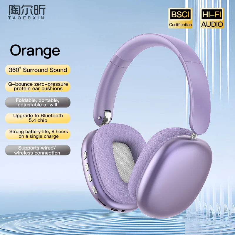 Bluetooth 5.3 Over-Ear Active Noise Cancelling Headphones