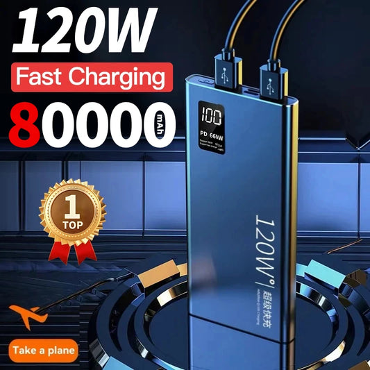 KEVX 80000mAh 120W Fast Power Bank