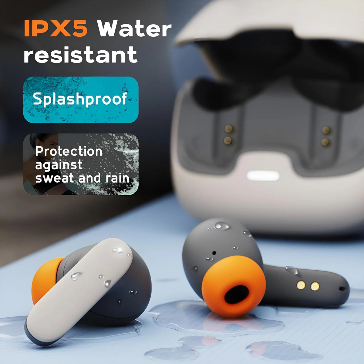 KEVX Air Pro Max Wireless Earbuds, Bluetooth 5.4 ENC Noise Cancelling