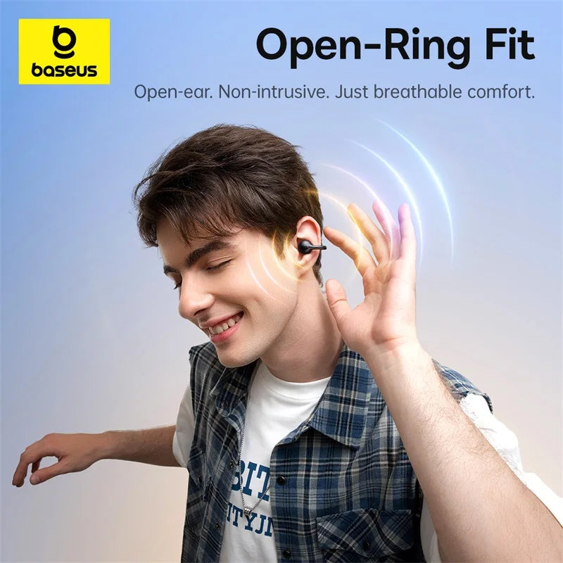Baseus BC1 Open-Ear Wireless Earbuds | Bluetooth 6.0 | IP55 Waterproof