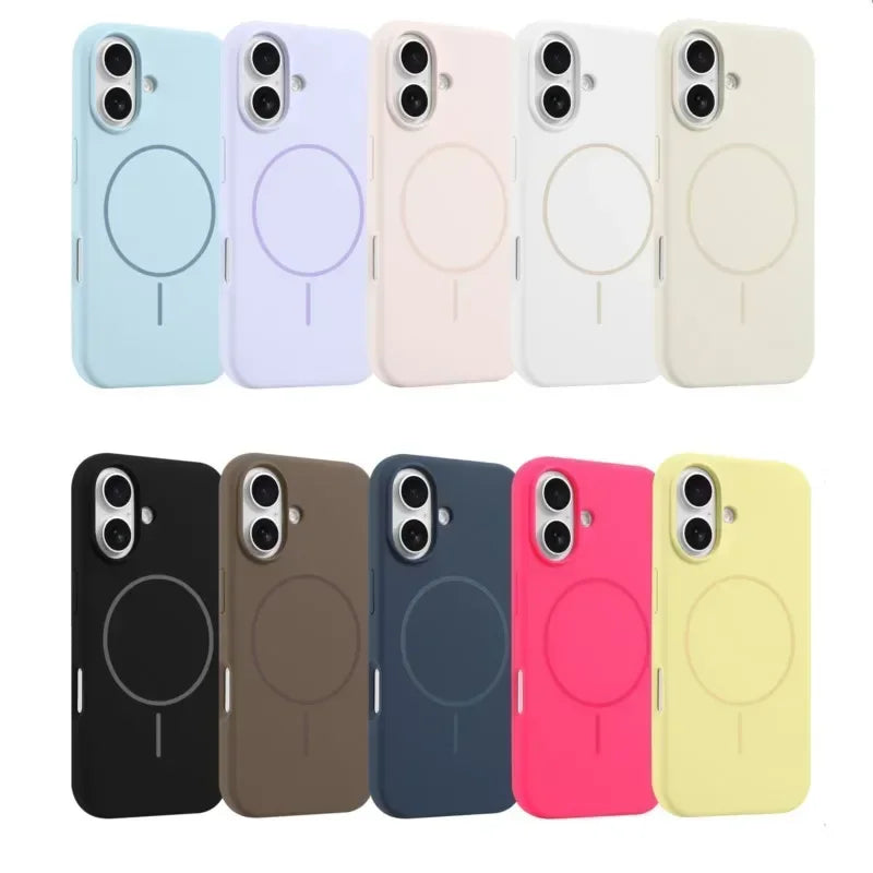Premium Liquid Silicone MagSafe iPhone Case