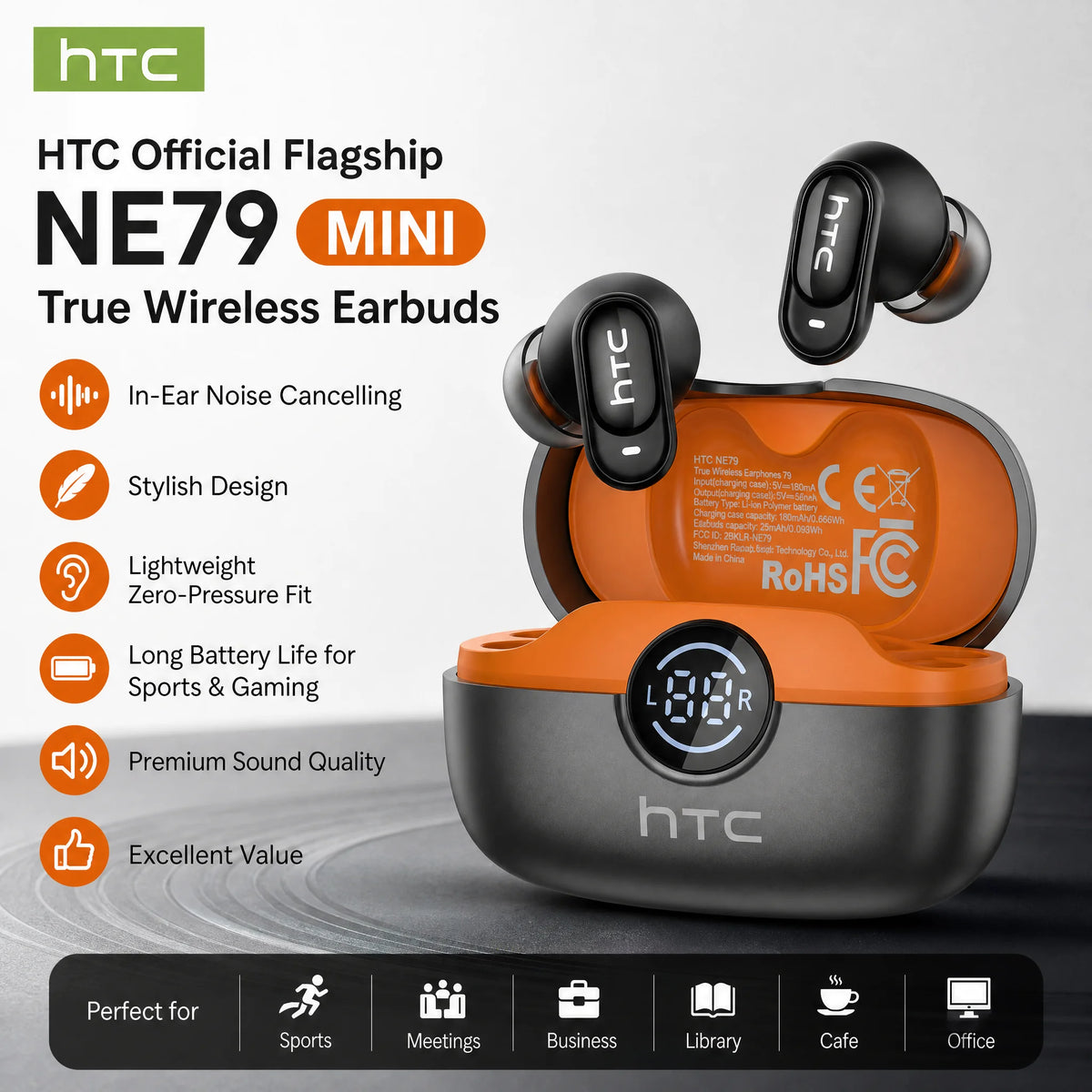 HTC NE79 AI Translation Earbuds